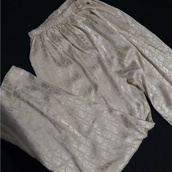 Dor Silk Cream Pajama Pants - Picture 3 of 3